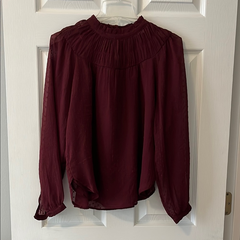 Elegant Burgundy Blouse